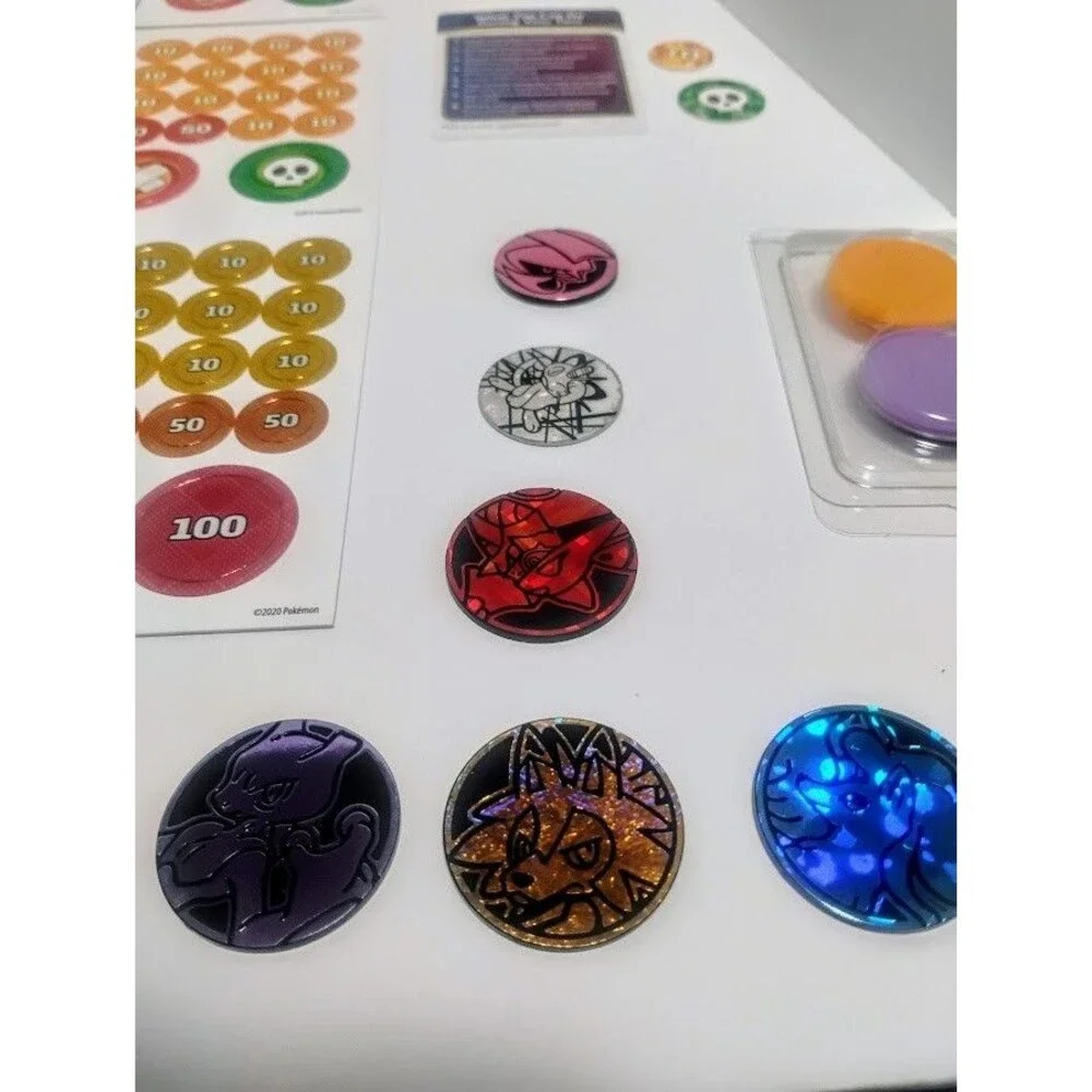 NINTENDO POKEMON TCG FLIP COIN & DAMAGE COUNTER LOT W 2 WIZARDS COINS